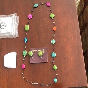Premier Designs Multicolor Beaded Necklace Set